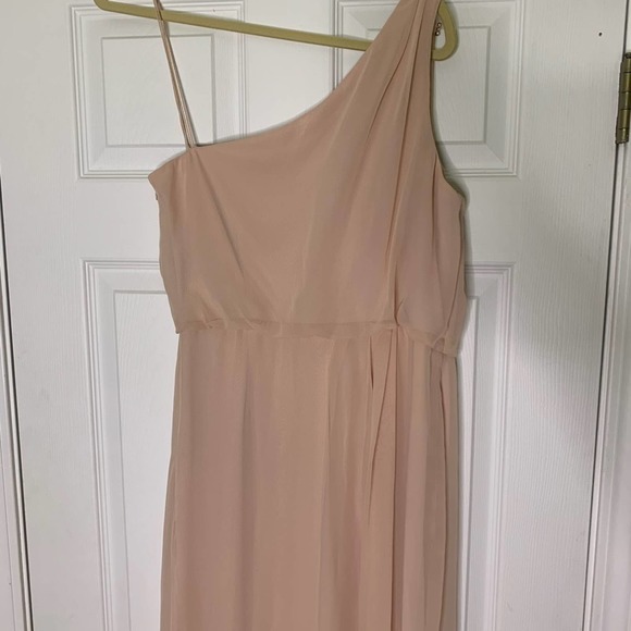 Adrianna Adrianna Papell Blush Pink Chiffon Formal Dress size 10 - Picture 5 of 10